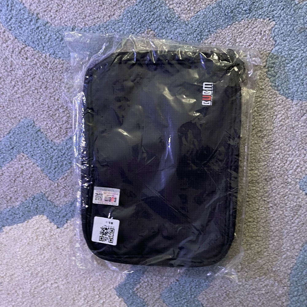 BUBM Double Layer Electronic Accessories Organizer, Travel Gadget Bag for Cables